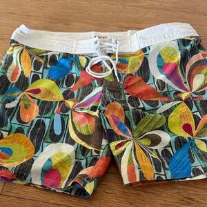 Vibrant Multicolor Men's Swim Trunks
